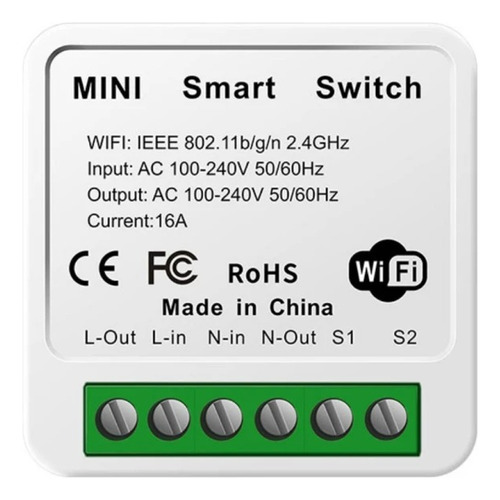 Interruptor Smart Wifi, De Combinación 16 A | Domótica