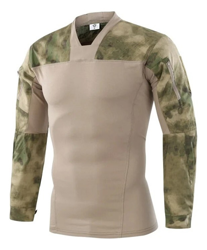 Camisa Deportiva De Secado Rápido Para Hombre, Militar, Táct