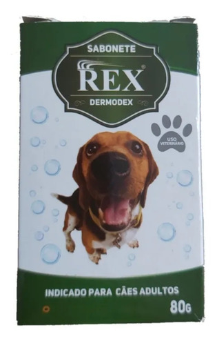 Kit 3 Sabonetes Rex Dermodex Para Cães