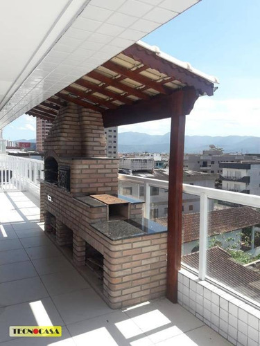 Excelente Apartamento Com 02 Dormitórios Para Venda Com 92 M² No Bairro Vila Tupi Em Praia Grande/sp. - Ap6473