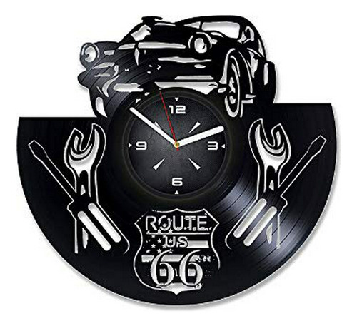 Ruta 66 Legend Vinyl Record Reloj De Pared. Decoración Para 