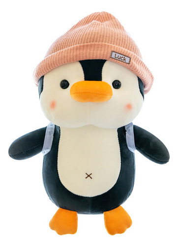 Peluche Muñeco Pingüino Mochila Súper Lindo 35cm