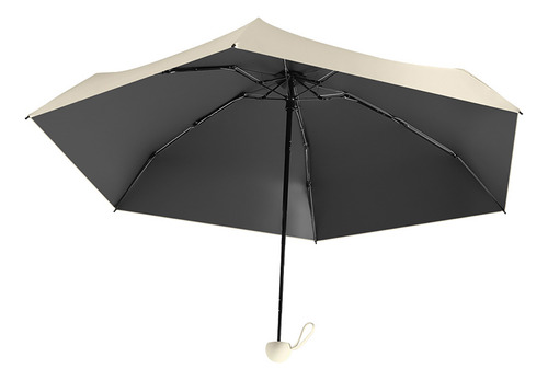 Paraguas De Vinilo Plegable Para Lluvia, 5 Unidades, 6 Varil