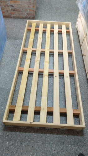 Cama Tatami Madera Pino 140 X 190 2 Plaza