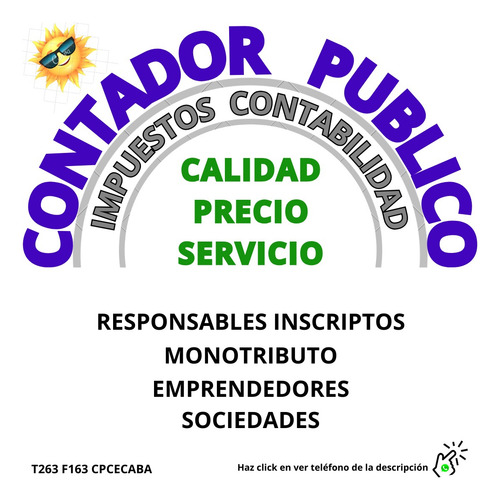 Contador Publico Caba Impuestos Balances Certificaiciones