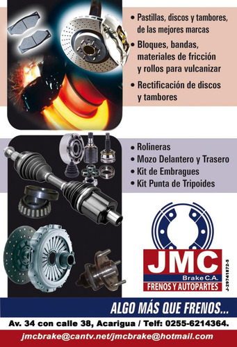Pastilla De Freno Dlt Ford Dutty E550/ Cod 7644 / 1998-2004