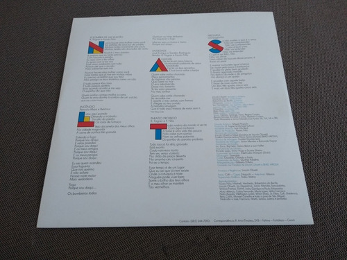 Lp Vinil Fagner - Romance No Deserto 1987 Encarte (Usado)