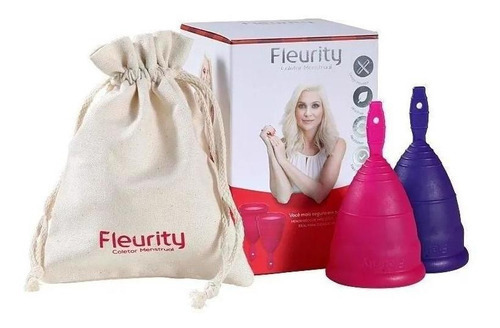 Coletor Menstrual Fleurity Tipo 2, Com 2 Unidades