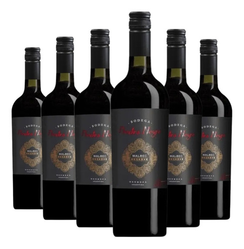 Vino Piedra Negra Reserve Malbec Caja X 6 X 750ml.