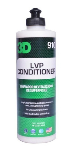 3d Lvp Conditioner / Acondicionador De Cueros, Plasicos