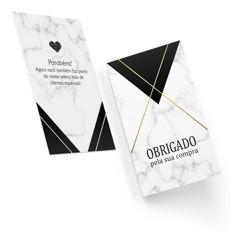 Imagem 1 de 2 de Cartão De Visita Agradecimento Ao Cliente / Compra - 100un