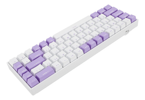 Teclado Mecánico Azul De 68 Teclas, 60% Intercambio En Calie