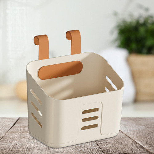 Cesta De Plástico Contenedor De Almacenamiento L Amarillo
