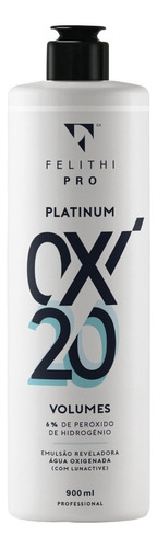  Água Oxigenada Platinum Oxi Felithi 900ml 20 Volumes + Brind