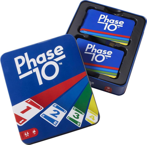 Juego De Cartas Phase 10 Desafiante Para Familias En Lata