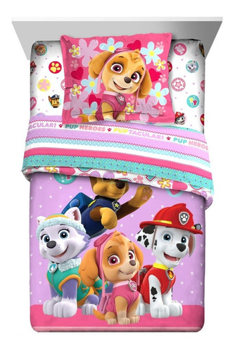 Edredon Paw Patrol Cama Doble O Sencilla Original Para Niñas
