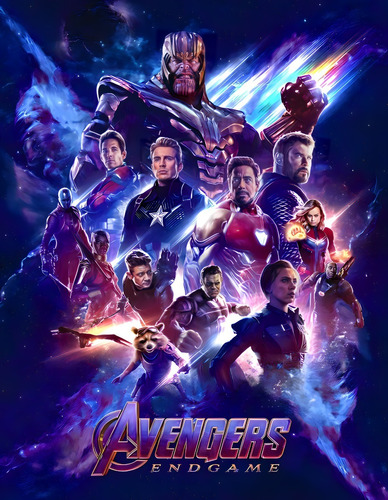 #130 Advengers Endgame Poster Vinilo Autoadhesivo 100x60m