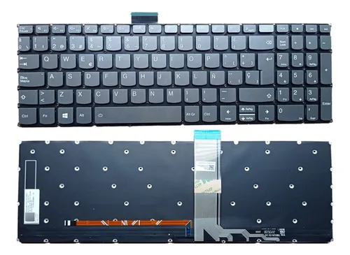 Teclado Lenovo Ideapad 3-15alc6 3-15ada05 3-15are05  Gris Español Latinoamérica