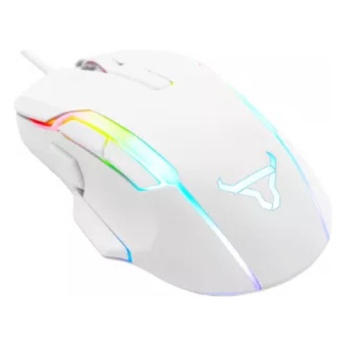 Mouse Batauro Balancer Rgb Alámbrico 6400 Dpi Blanco