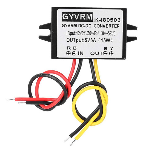 Dc 12v/24v/36v/48v A 5v, Convertidor De Cc De Entrada De