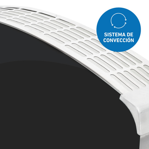 Vitroconvector Peabody Doble Vidrio 1500w Negro Pe-bvc15 P1