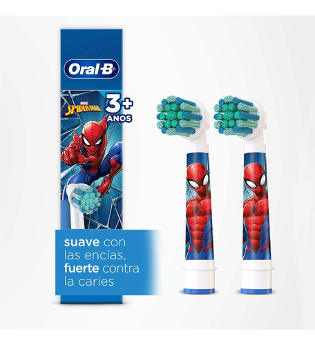 Oral-B Infantil Spiderman 2 unidades blancas