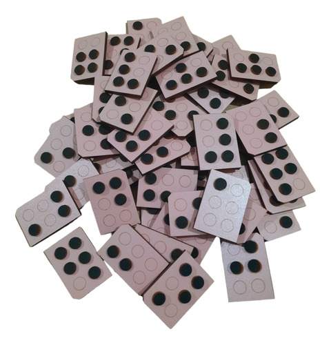 Abc Braille+vocales+numeros Con Imán Pintados 3x4cm