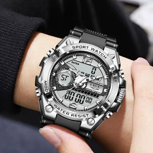 Reloj Digital Deportivo A Prueba De Agua Para Hombre