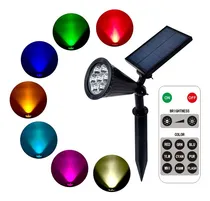 Comprar Lámpara Solar 4 Orificios 12 Led Luz Cálida Cambia Color