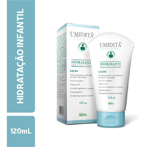 Loção Hidratante Umiditá Infantil Pele Sensível 120ml -libbs