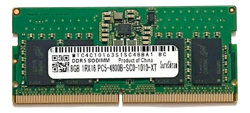Memória Notebook 8gb Ddr5 4800mhz Micron Mtc4c10163s1sc48ba1