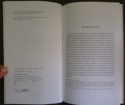El Problema Del Positivismo Jurídico - Norberto Bobbio (Usado)