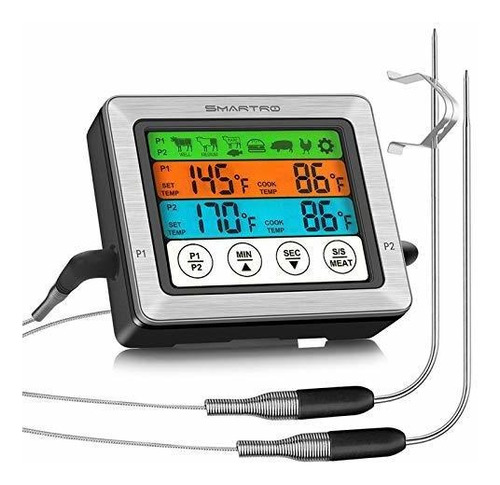 Termómetro Digital De Carne De Doble Sonda Para Alimentos