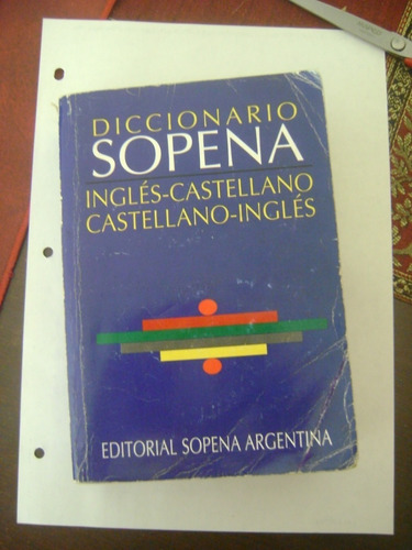 Diccionario Sopena Ingles-castellano Castellano Ingles 1997