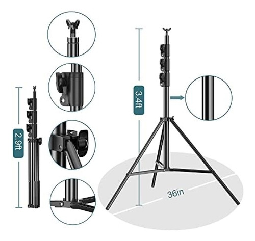 Fudesy Photo Video Studio Soporte De Fondo Ajustable Resiste