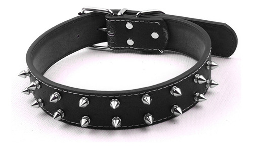 Collar Perro Estilo Punk Para Perros Medianos Grandes Negro