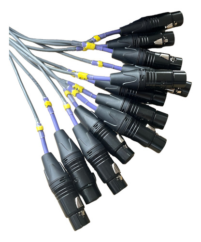 Multicabo Xlr Macho/fêmea Datalink Multi Via 12 Vias
