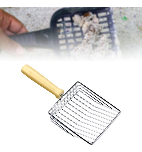 Recogedor De Arena Para Gatos, Cuchara Portátil De Acero