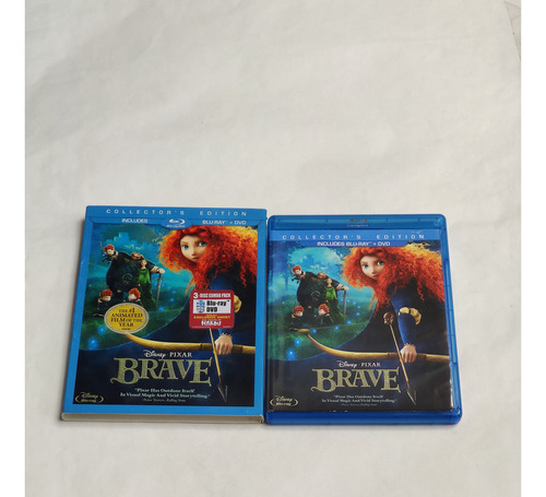 Blu Ray Doble + Dvd Valiente Brave Disney Pixar