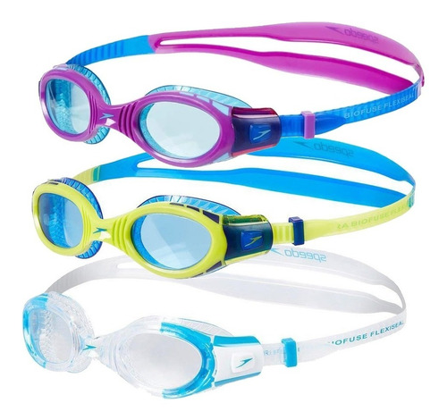 Gafas Natación Speedo Lentes Futura Biofuse Flexiseal Niños