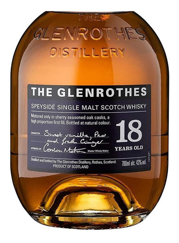 Pack De 4 Whisky Glenrothes Single Malt 18 Años 700 Ml