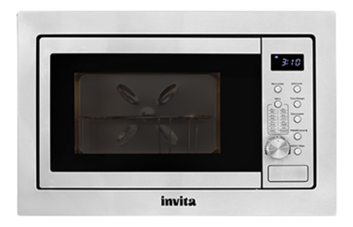 Micro-ondas De 25l Com Acabamento Inox 220v - Invita