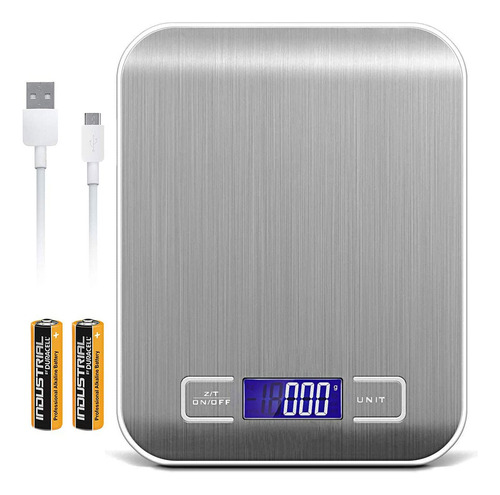 Bascula Gramera Digital De Alta Precisión Recargable 10 Kg