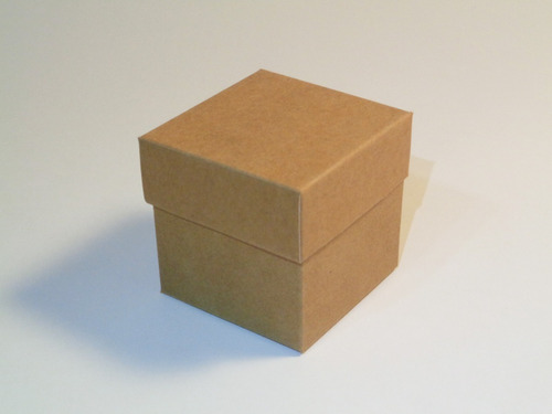 50 Cajas Kraft Con Tapa T216r (6x6x6) Y Goma Espuma /reloj