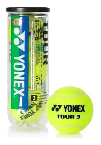 Tarro De Pelotas De Tenis Yonex Tour 3