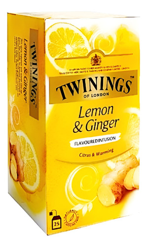 Té Twinings Limón Y Jengibre X25 Sacos