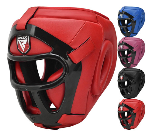 Casco Para Artes Marciales Rdx Hgr-t1b-l, Rojo, S