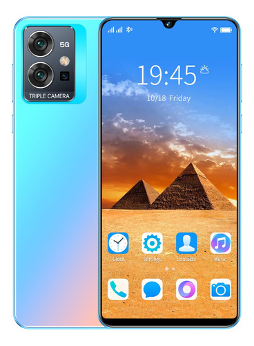 T1 Pro Pantalla Hd Android Smartphone Dual Sim Cellphone La Versión Global Teléfono Inteligente Celular Pantalla Grande Gps 12+512gb