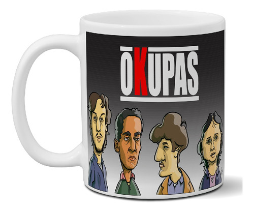 Taza De Cerámica Okupas Diseño Comic Exclusiva Ideal Regalo