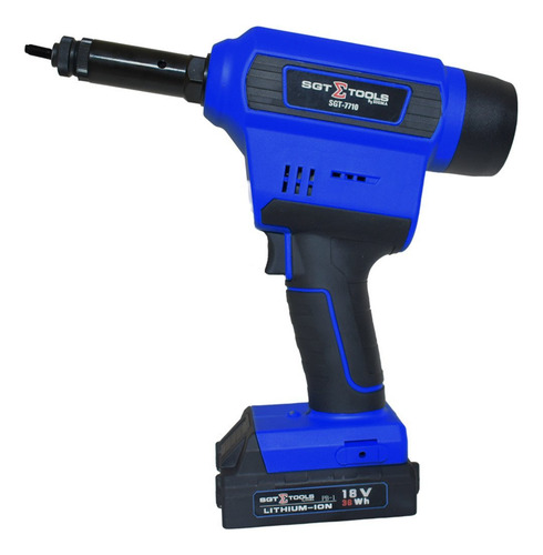 Rebitador Industrial P/ Rebite M3-m12 - 2 Baterias Hewt
